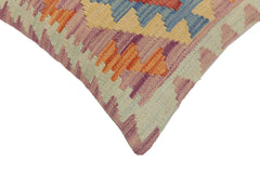 handmade Traditional Pillow Red Blue Hand-Woven SQUARE 100% WOOL Hand woven turkish pillow 2 x 2