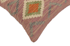 handmade Traditional Pillow Purple Rust Hand-Woven SQUARE 100% WOOL Hand woven turkish pillow2 x 2