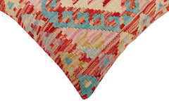 handmade Traditional Pillow Red Blue Hand-Woven SQUARE 100% WOOL Hand woven turkish pillow2 x 2