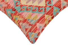 handmade Traditional Pillow Red Blue Hand-Woven SQUARE 100% WOOL Hand woven turkish pillow2 x 2