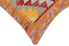 handmade Traditional Pillow Red Blue Hand-Woven SQUARE 100% WOOL Hand woven turkish pillow2 x 2