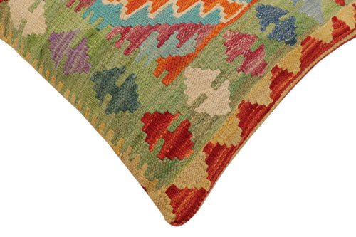 handmade Traditional Pillow Rust Blue Hand-Woven SQUARE 100% WOOL Hand woven turkish pillow PILLOW
