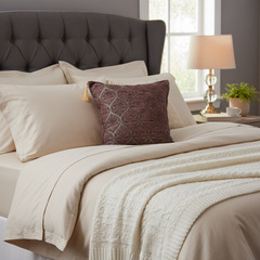 Trellis Myrtus Chenille Decorative Contemporary Turkish Pillow