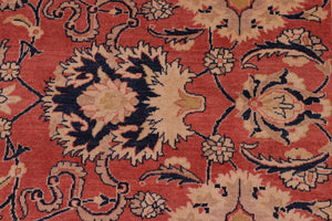 handmade Traditional Kafkaz Rose Blue Hand Knotted RECTANGLE 100% WOOL area rug 8' x 10'