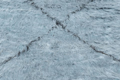 handmade Modern Moroccan Gray Black Hand Knotted RECTANGLE 100% WOOL area rug 8' x 10'