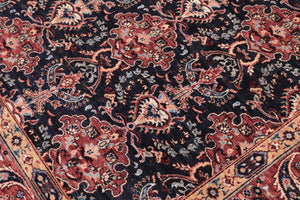 handmade Transitional Kafkaz Blue Red Hand Knotted RECTANGLE 100% WOOL area rug 8' x 10'