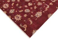 handmade Modern Kafkaz Red Beige Hand Knotted RECTANGLE 100% WOOL area rug 8' x 10'