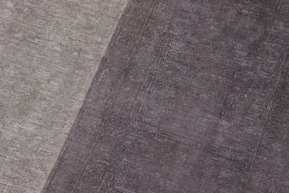 handmade Over Dyed Over Dyed Gray Drk. Gray Hand Knotted RECTANGLE 100% WOOL area rug 8' x 10'