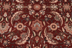 handmade Traditional Lahore Copper Rose Hand Knotted RECTANGLE 100% WOOL area rug 8' x 10'