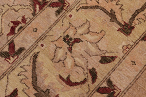 handmade Traditional Kafkaz Khaki Lt. Gold Hand Knotted RECTANGLE 100% WOOL area rug 9x12