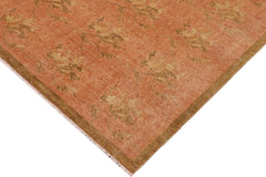 handmade Modern Kafkaz Rust Brown Hand Knotted RECTANGLE 100% WOOL area rug 9' x 12'