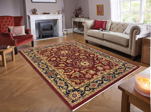 handmade Traditional Kafkaz Red Blue Hand Knotted RECTANGLE 100% WOOL area rug 9x12