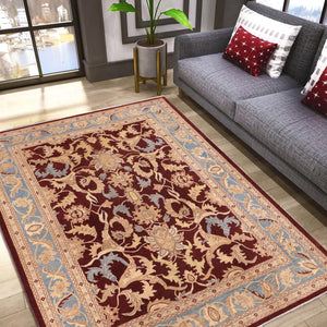 handmade Traditional Kafkaz Red Blue Hand Knotted RECTANGLE 100% WOOL area rug 10x14