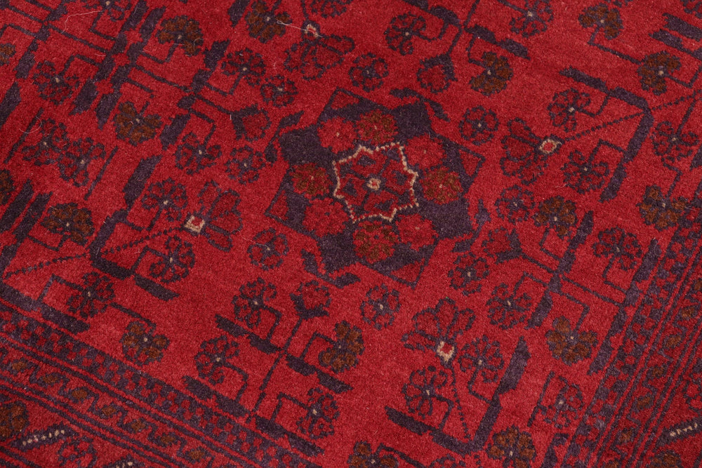 handmade Tribal Biljik Khal Mohammadi Red Blue Hand Knotted RECTANGLE 100% WOOL area rug 5x7