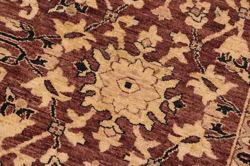 handmade Traditional Kafkaz Brown Blue Hand Knotted RECTANGLE 100% WOOL area rug 10x14