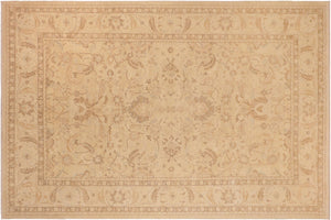 handmade Traditional Kafkaz Tan Beige Hand Knotted RECTANGLE 100% WOOL area rug 10x14