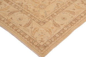 handmade Traditional Kafkaz Tan Beige Hand Knotted RECTANGLE 100% WOOL area rug 10x14