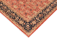 handmade Transitional Kafkaz Red Blue Hand Knotted RECTANGLE 100% WOOL area rug 10' x 13'