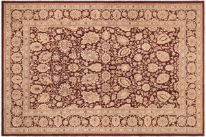 handmade Traditional Kafkaz Brown Beige Hand Knotted RECTANGLE 100% WOOL area rug 10x14