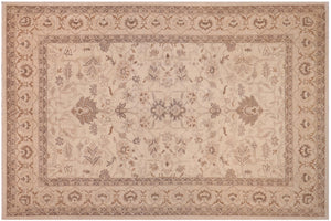 Chic Ziegler Vicky Ivory/Tan Hand Knotted Wool Rug - 10'2'' x 13'11''