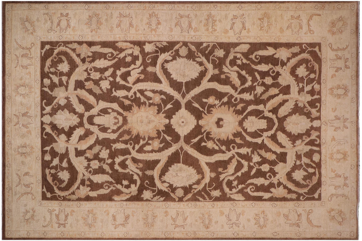 handmade Traditional Kafkaz Dark Brwon Tan Hand Knotted RECTANGLE 100% WOOL area rug 10x15