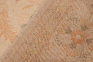 handmade Traditional Kafkaz Beige Gold Hand Knotted RECTANGLE 100% WOOL area rug 10x13