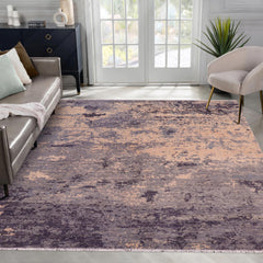 handmade Modern Kafkaz Gray Tan Hand Knotted RECTANGLE 100% WOOL area rug 8' x 10'