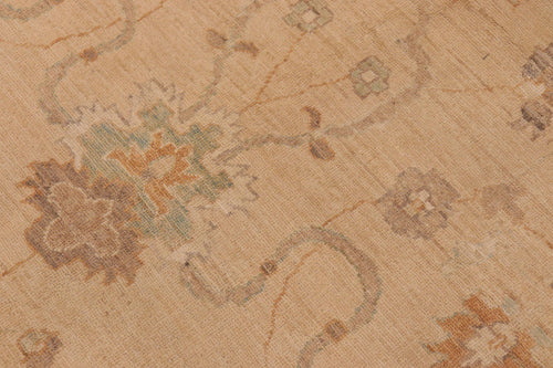 handmade Traditional Kafkaz Tan Brown Hand Knotted RECTANGLE 100% WOOL area rug 10x14