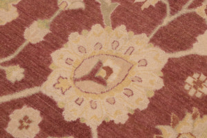 handmade Traditional Kafkaz Brown Beige Hand Knotted RECTANGLE 100% WOOL area rug 10x14