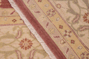 handmade Traditional Kafkaz Brown Beige Hand Knotted RECTANGLE 100% WOOL area rug 10x14