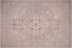 handmade Traditional Kafkaz Grey Ivory Hand Knotted RECTANGLE 100% WOOL area rug 10' x 14'