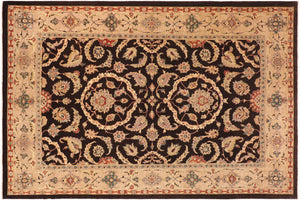handmade Traditional Kafkaz Brown Tan Hand Knotted RECTANGLE 100% WOOL area rug 10x14