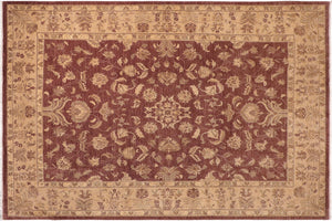 handmade Traditional Kafkaz Brown Tan Hand Knotted RECTANGLE 100% WOOL area rug 10x14