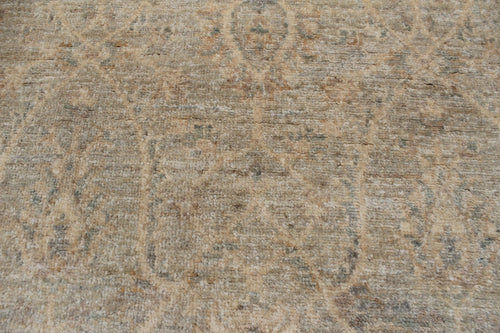 handmade Transitional Kafkaz Gray Beige Hand Knotted RECTANGLE 100% WOOL area rug 4' x 6'