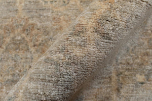 handmade Transitional Kafkaz Gray Beige Hand Knotted RECTANGLE 100% WOOL area rug 4' x 6'
