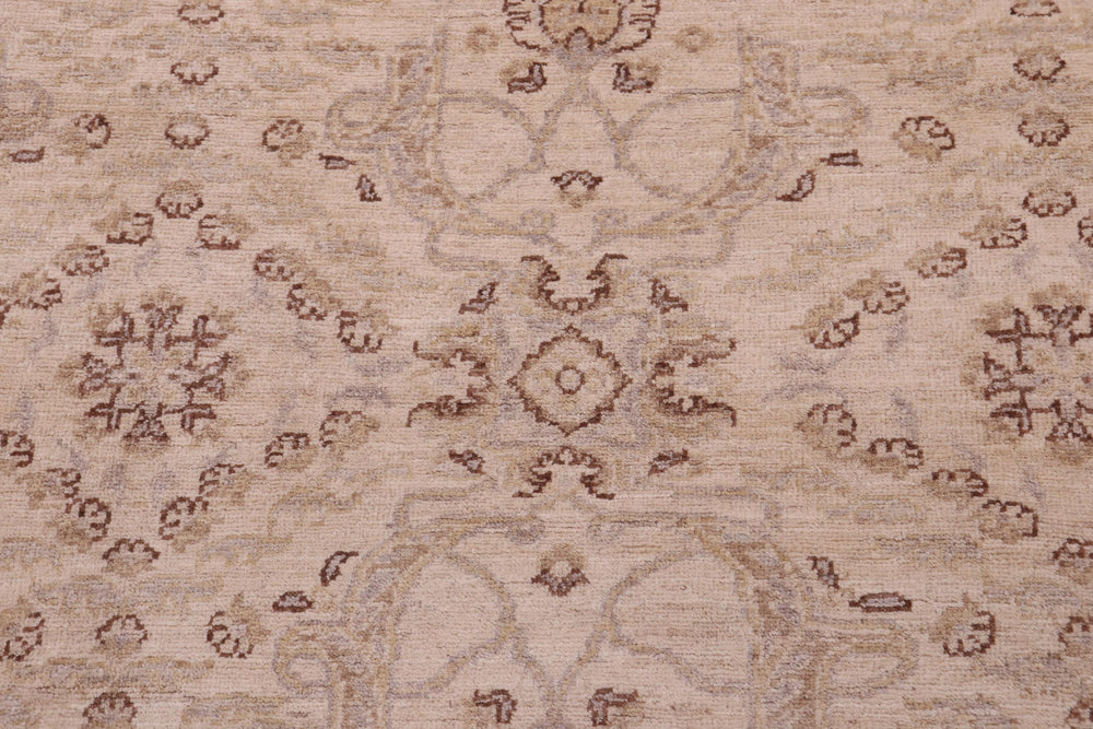 handmade Modern Kafkaz Beige Gray Hand Knotted RECTANGLE 100% WOOL area rug 5' x 7'