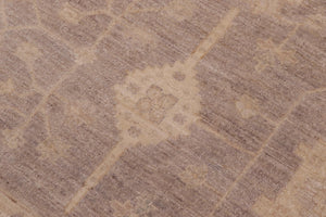 handmade Transitional Kafkaz Gray Beige Hand Knotted RECTANGLE 100% WOOL area rug 10' x 14'