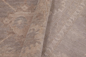 handmade Transitional Kafkaz Grey Lt. Green Hand Knotted RECTANGLE 100% WOOL area rug 9' x 12'