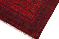 handmade Tribal Biljik Khal Mohammadi Red Blue Hand Knotted RECTANGLE 100% WOOL area rug 10x13