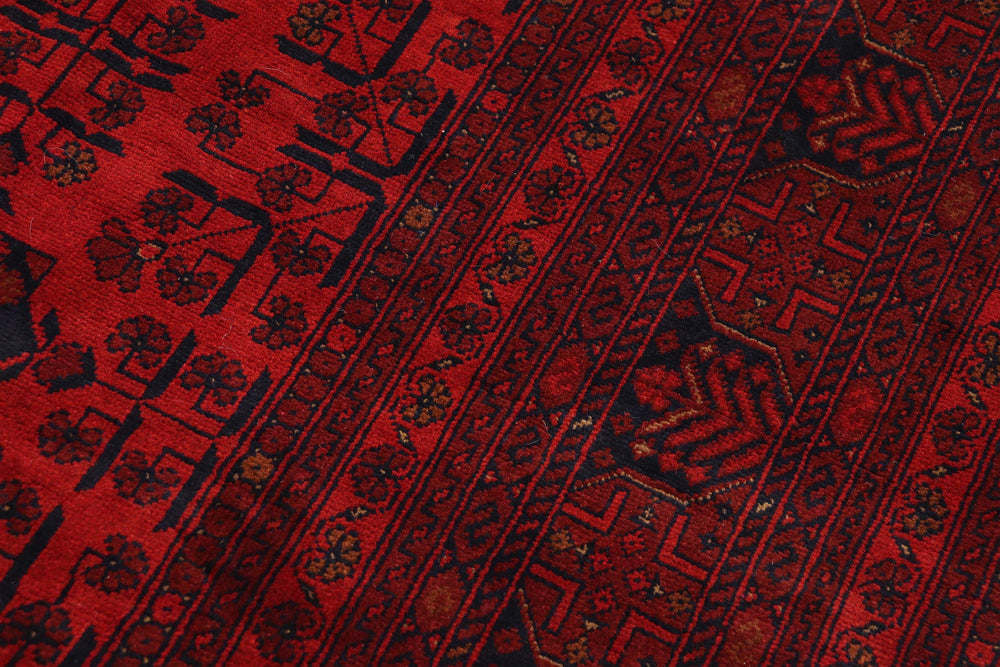 handmade Tribal Biljik Khal Mohammadi Red Blue Hand Knotted RECTANGLE 100% WOOL area rug 10x13