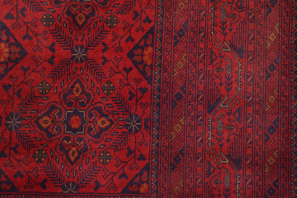 handmade Tribal Biljik Khal Mohammadi Red Blue Hand Knotted RECTANGLE 100% WOOL area rug 7x10