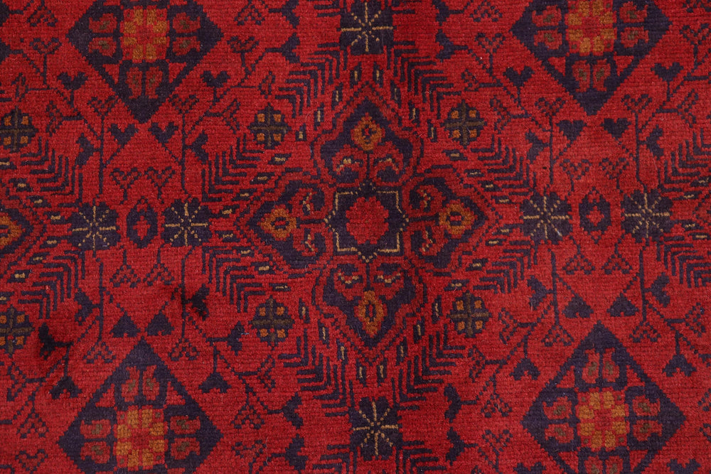 handmade Tribal Biljik Khal Mohammadi Red Blue Hand Knotted RECTANGLE 100% WOOL area rug 7x10