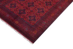 handmade Tribal Biljik Khal Mohammadi Red Blue Hand Knotted RECTANGLE 100% WOOL area rug 6x10