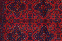 handmade Tribal Biljik Khal Mohammadi Red Blue Hand Knotted RECTANGLE 100% WOOL area rug 6x10