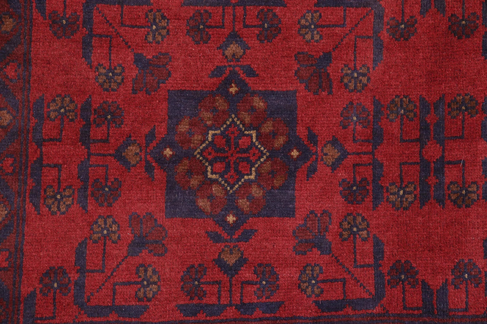 handmade Tribal Biljik Khal Mohammadi Red Blue Hand Knotted RECTANGLE 100% WOOL area rug 6x8