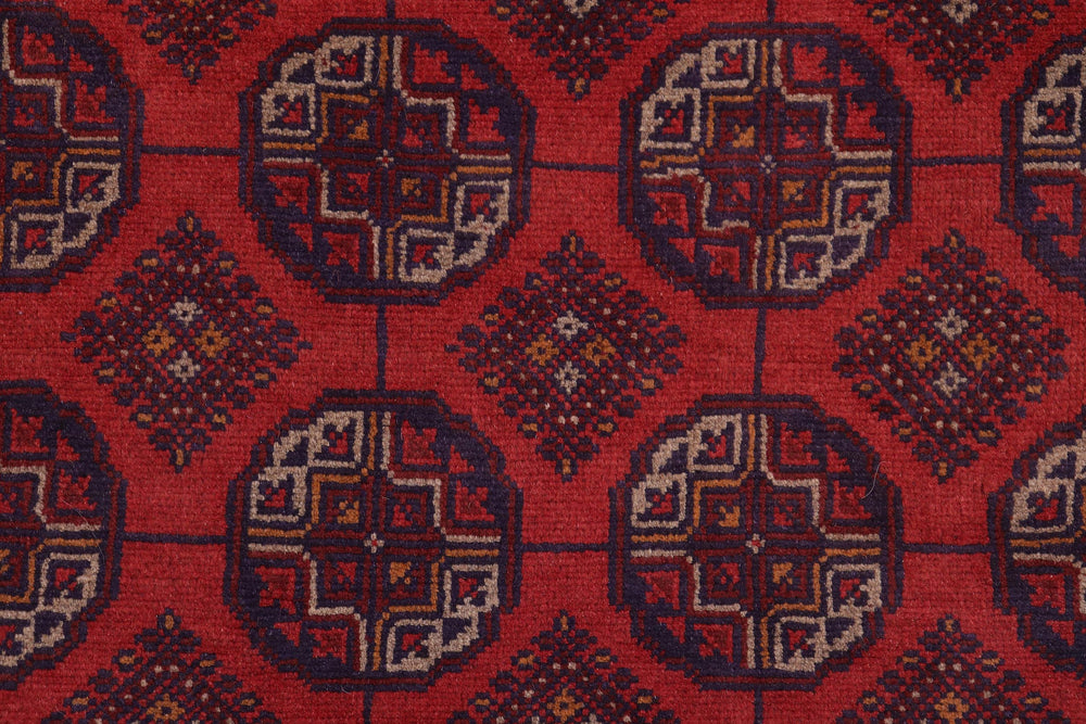 handmade Tribal Biljik Khal Mohammadi Red Blue Hand Knotted RECTANGLE 100% WOOL area rug 5x7