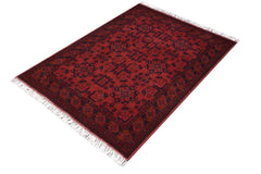 handmade Tribal Biljik Khal Mohammadi Red Blue Hand Knotted RECTANGLE 100% WOOL area rug 3x5