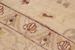 handmade Traditional Kafkaz Beige Gold Hand Knotted RECTANGLE 100% WOOL area rug 10x15