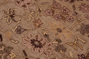 handmade Traditional Kafkaz Gray Brown Hand Knotted RECTANGLE 100% WOOL area rug 10x14