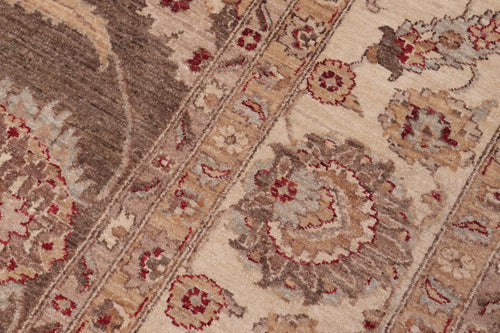 handmade Traditional Kafkaz Lt. Green Ivory Hand Knotted RECTANGLE 100% WOOL area rug 10x14